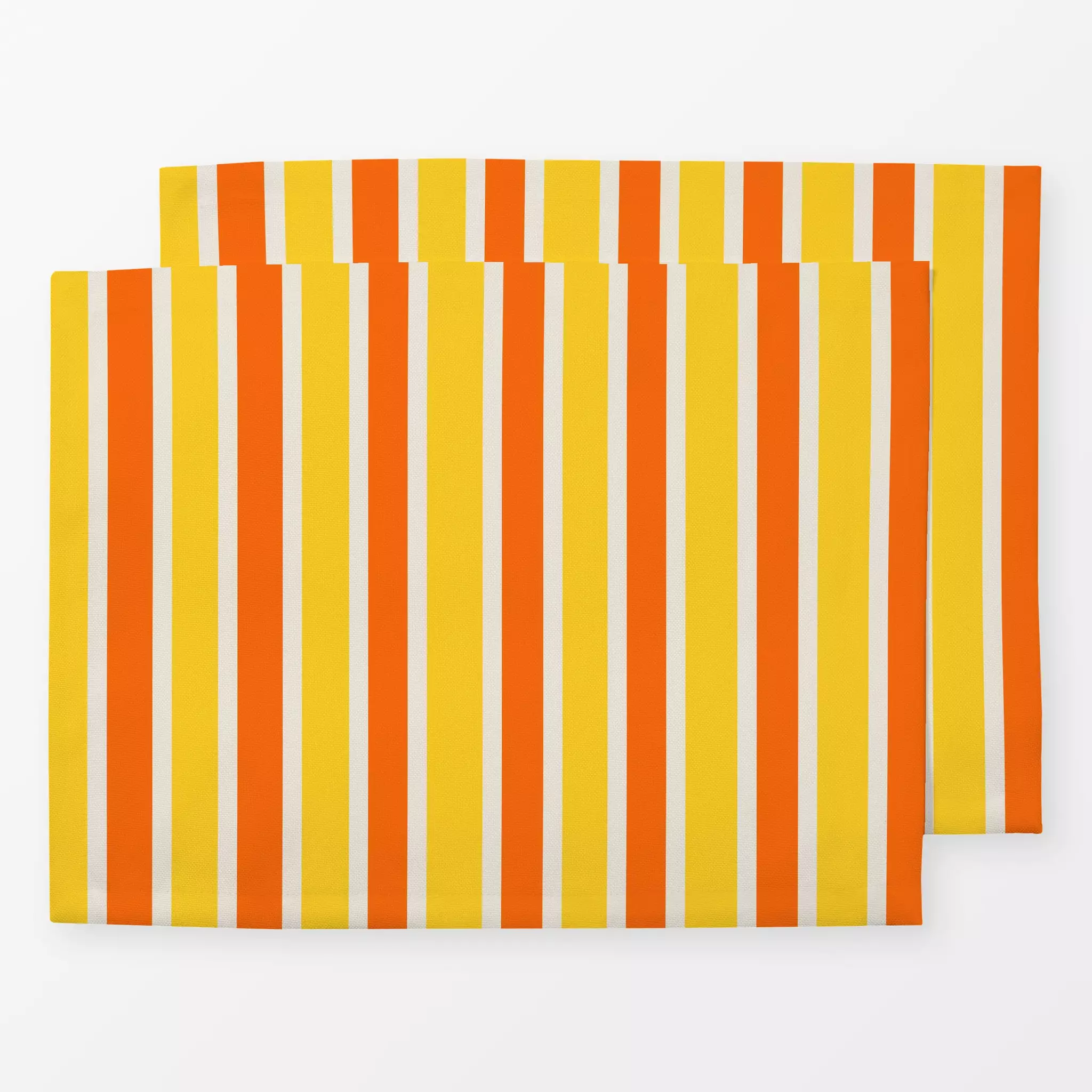 Tischset Stripes Yellow Orange Beige Stripes Yellow Orange Beige