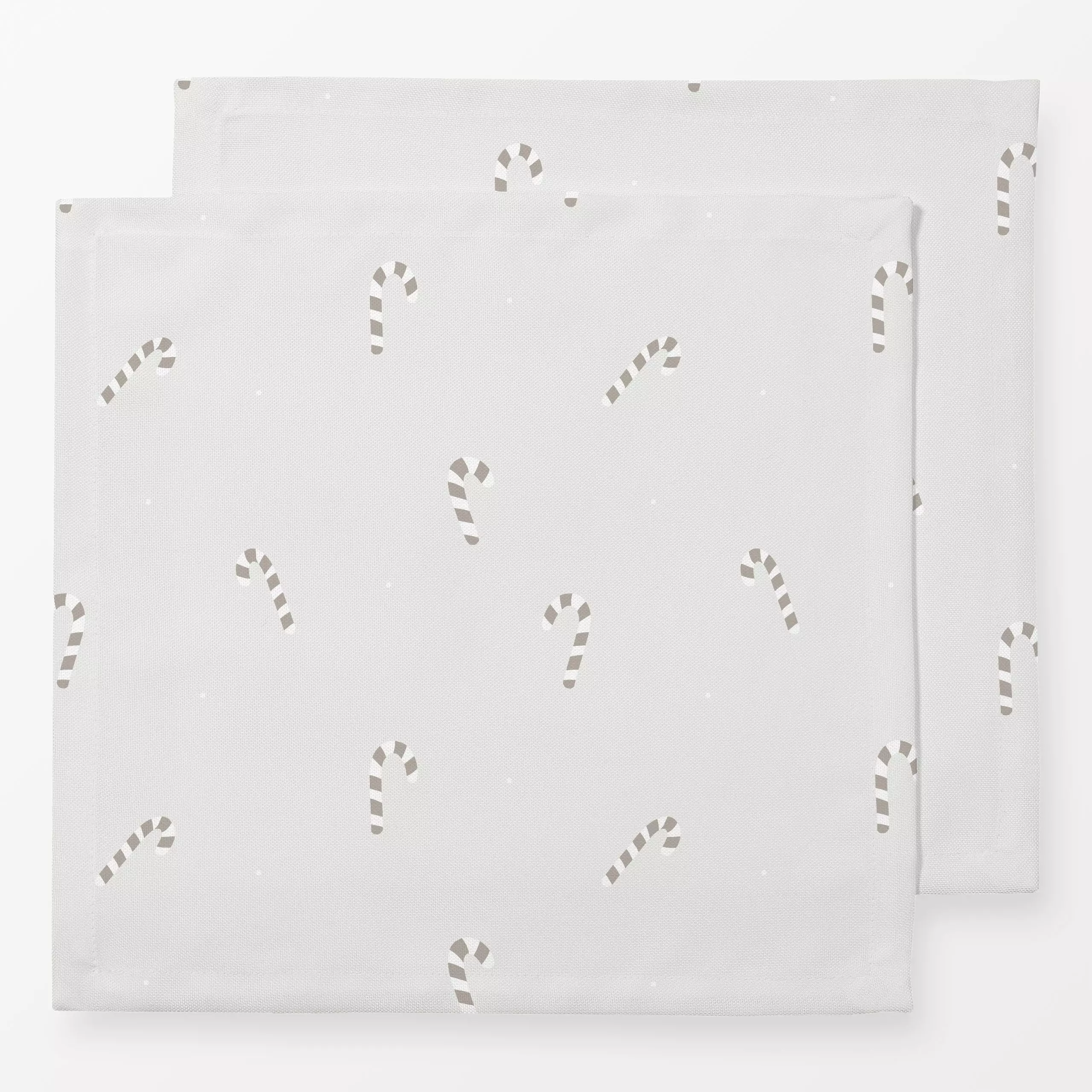 Servietten Zuckerstangen Pattern - Weihnachten, Winter - von „Kruth Design"; skandinavisch, Weihnachten, verspielt, Kinderzi...
