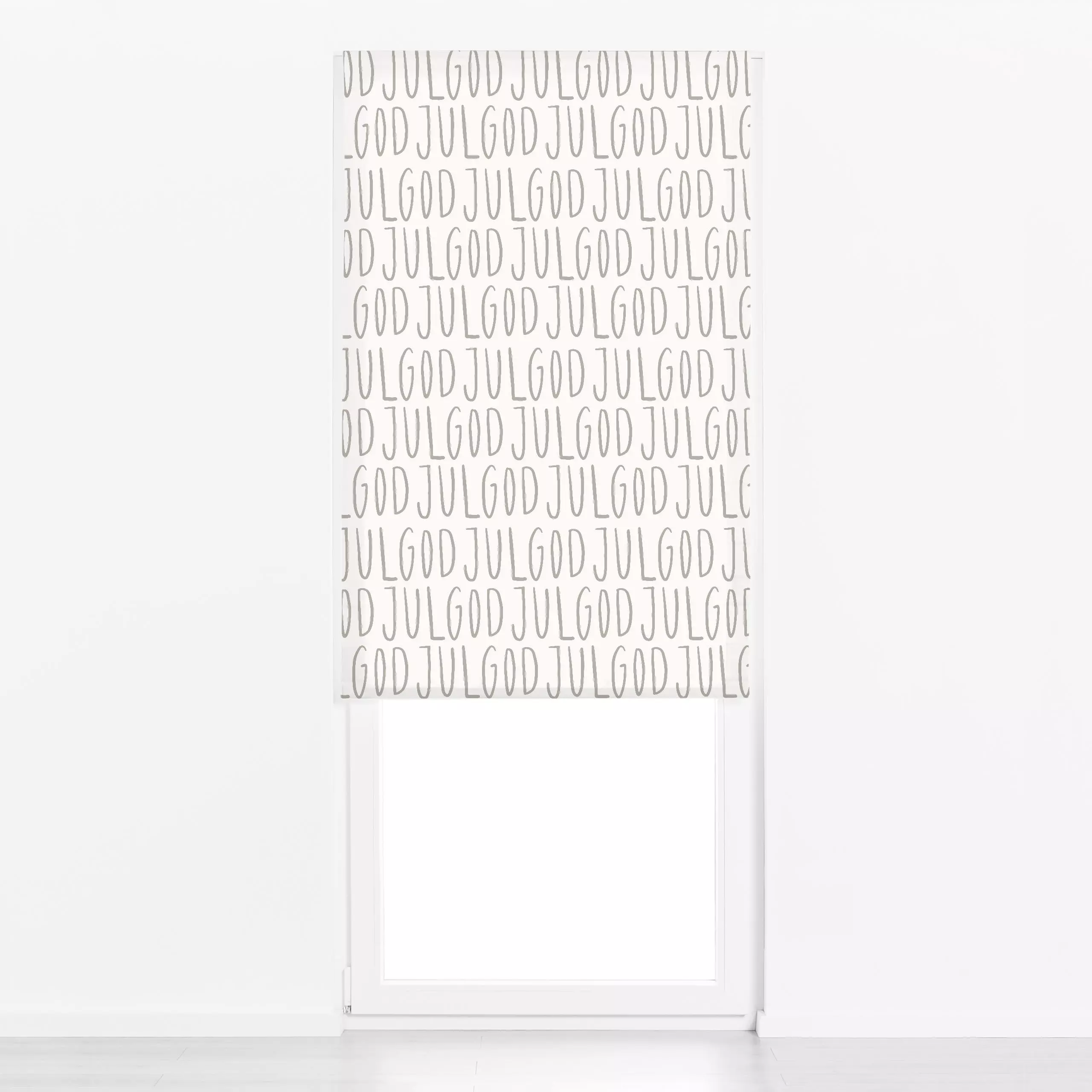 Raffrollo GOD JUL Pattern - Weihnachten, Winter - von „Kruth Design"; Papaya, skandinavisch, Scandianvian, Winter, skandinav...