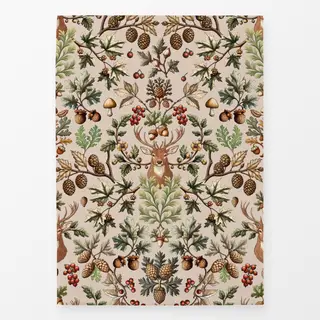 Geschirrtücher Woodland Wildlife Beige