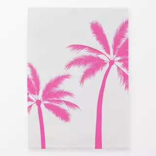 Geschirrtuch Tropical Palms hot pink