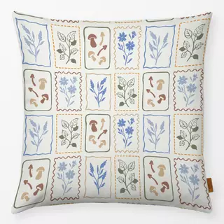 Kissen Herbst Cottage Kacheln mix