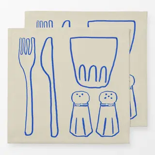 Servietten Kitchen Utensils Outline