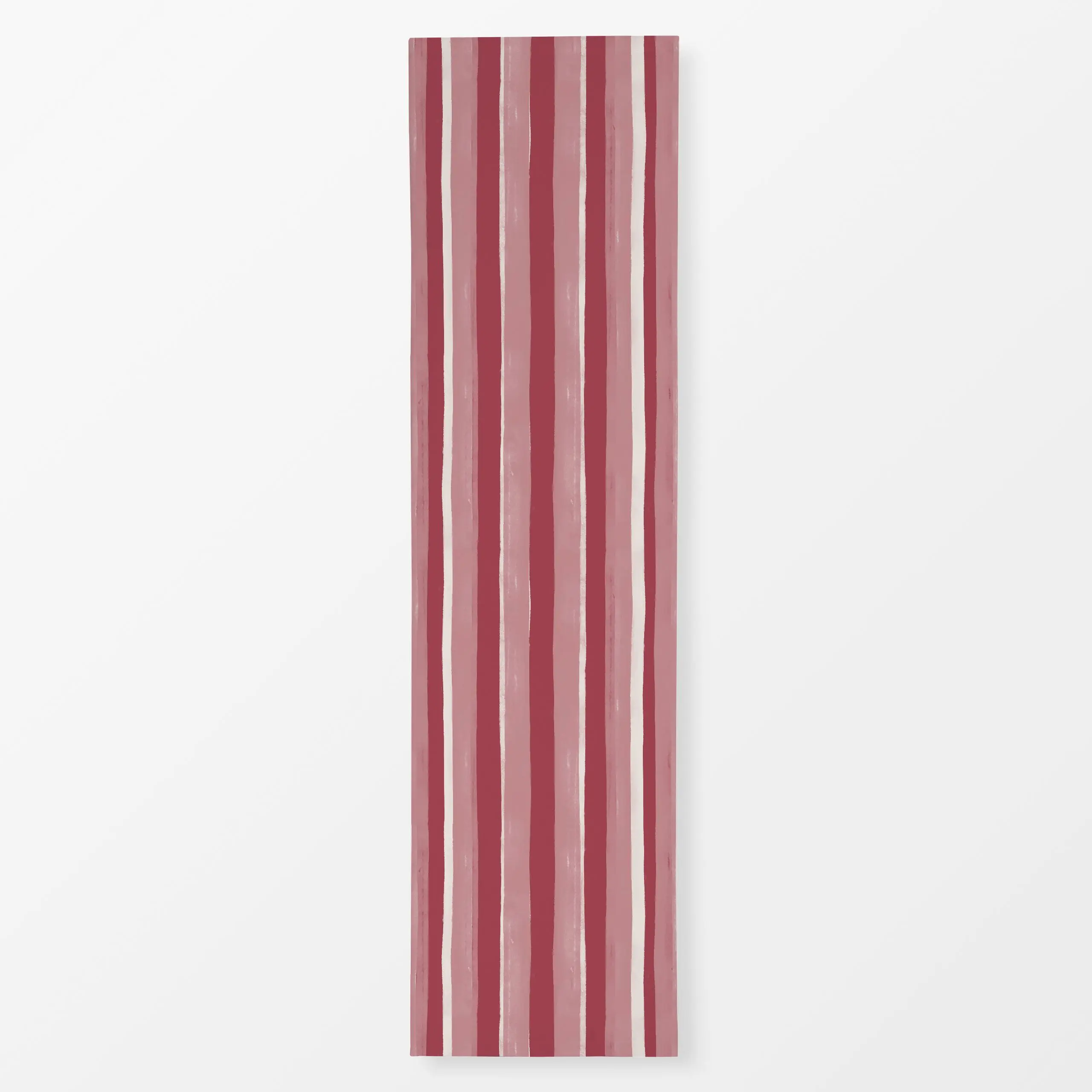 Tischläufer Art Stripes altrosa - Symbole & Muster - von „Kruth Design"; Streifen, altrosa, Herbst, Weihnachtsdeko, klassisc...