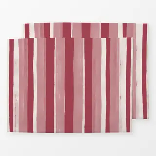 Tischset Art Stripes altrosa