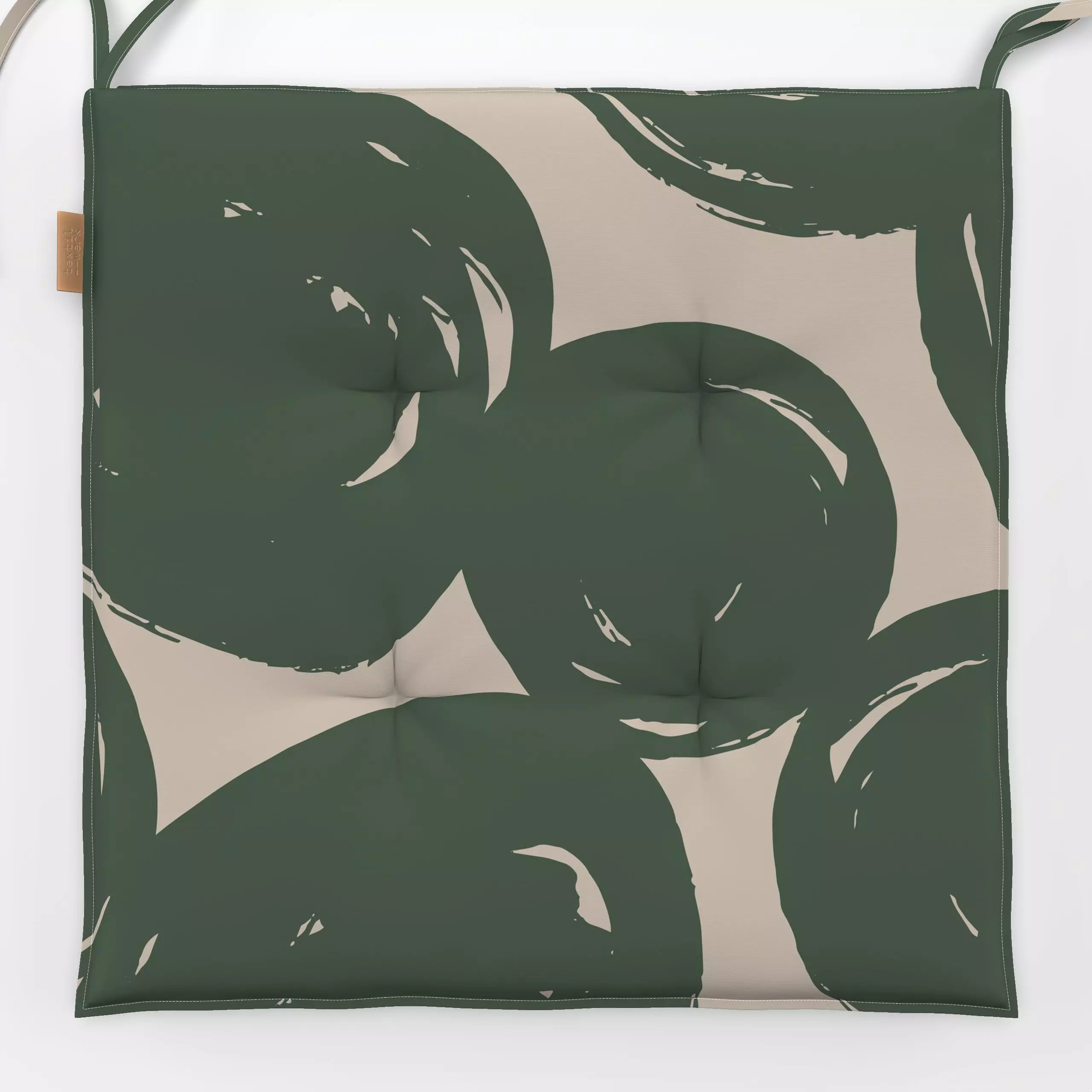 Sitzkissen Autumn Dot Allover grün - Symbole & Muster - von „Kruth Design"; Muster, Punkte, Herbst, Herbstdeko, schlicht, ge...