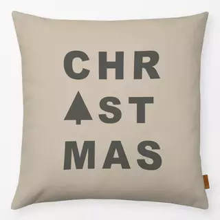 Kissen Christmas Grau Beige