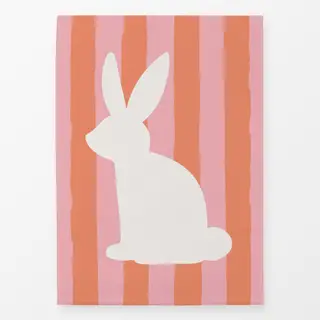 Geschirrtücher Hasen Streifen rosa