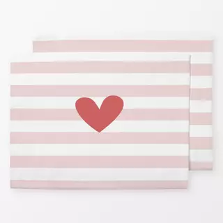 Tischset Stripes Heart