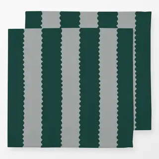 Servietten Streifen grün