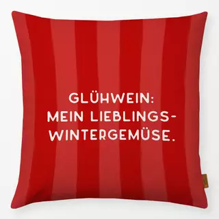 Kissen Glühwein Quote red