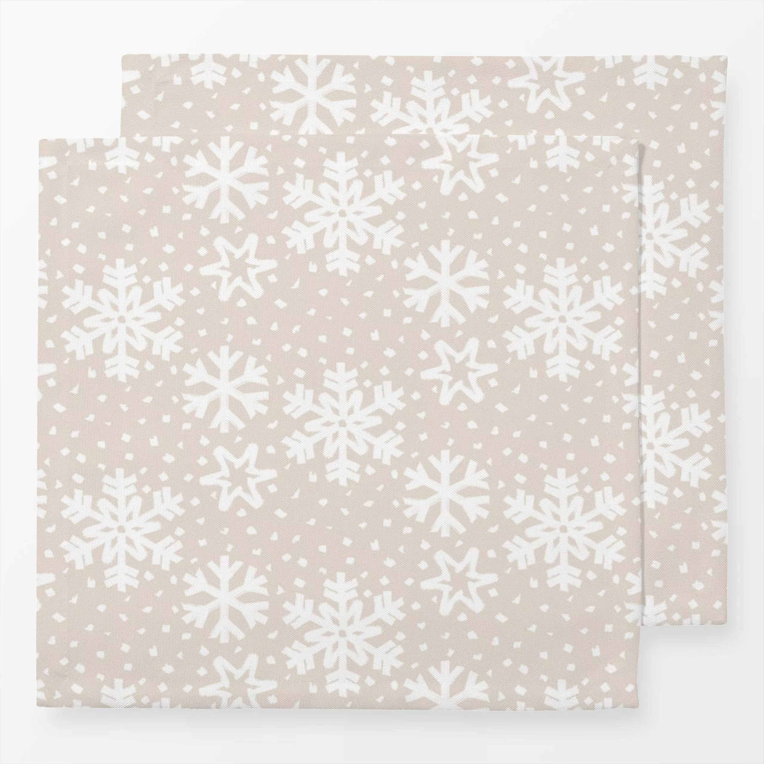 Servietten Let It Snow 3 Weihnachten - Weihnachten, Winter - von „Primus Pattern"; Schneeflocken, Weihnachten, Winter, Schnee