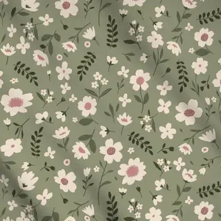 Meterware Blumenmuster Frühling Sommer