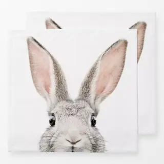 Servietten Bunny Face