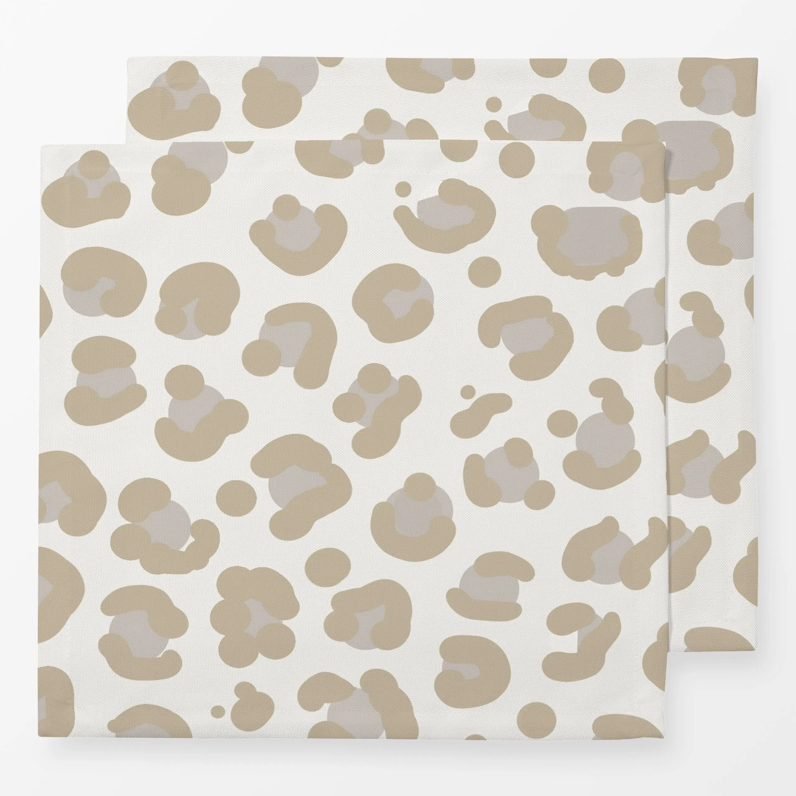 Servietten Leopardenmuster natur - Tiere, Symbole & Muster, Ostern - von „Julia Reyelt"; Muster, Wildtiere, Leo, Leopard, wi...