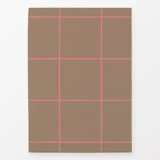 Geschirrtuch Big Grid Brown Pink