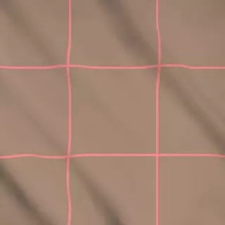 Meterware Big Grid Brown Pink