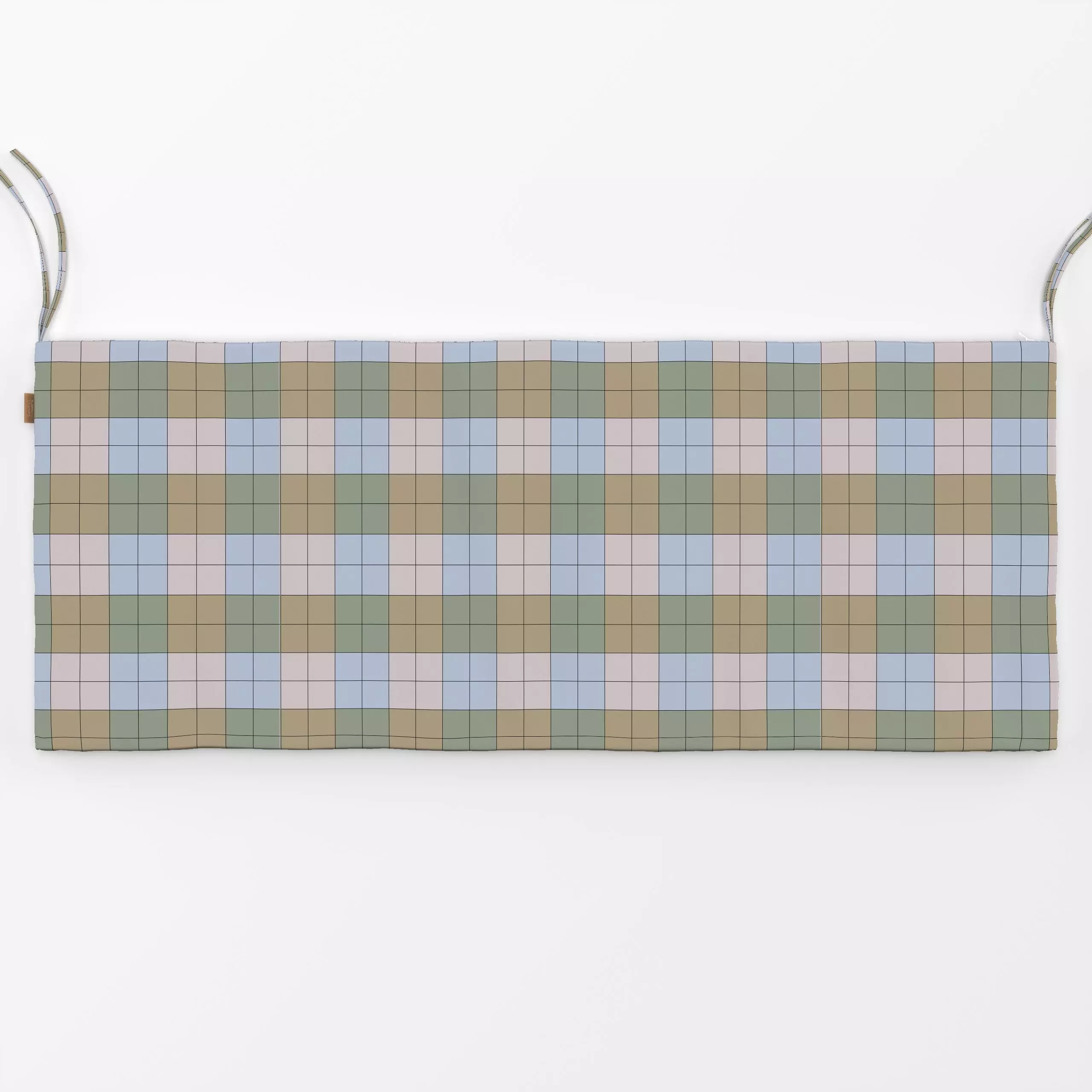 Bankauflage Vintage Checks No 2 - Symbole & Muster - von „Studio ROSAGRAU"; rosa, outdoor, Karos, grun, StudioROSAGRAU, chec...