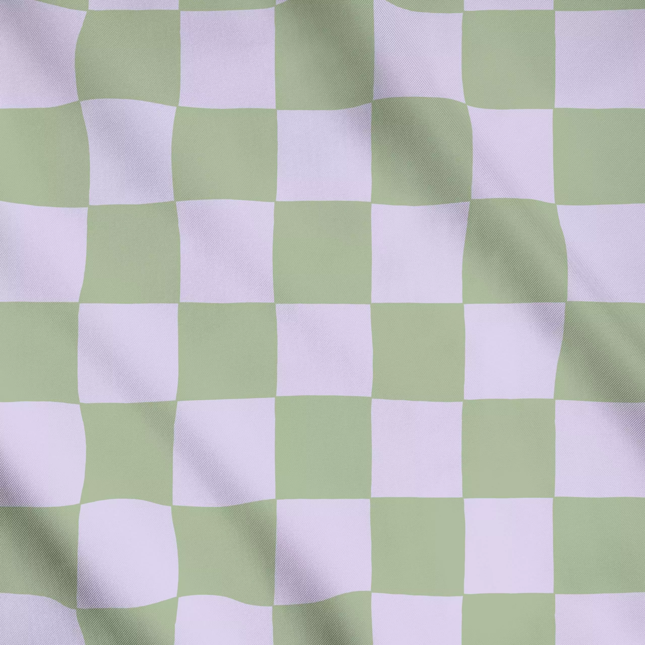 Meterware Schachbrett Karo grün lavendel - Symbole & Muster - von „Studio Kesse“; Garten, Scandi, bunt, karriert, Schachbret...