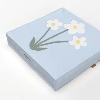Bodenkissen Kleine Blume Daisy Hellblau