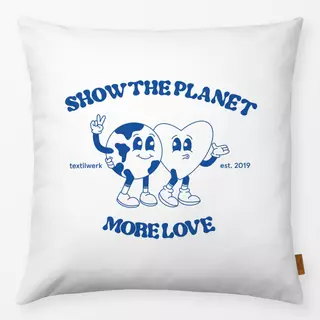 Kissen Show The Planet Meeresblau