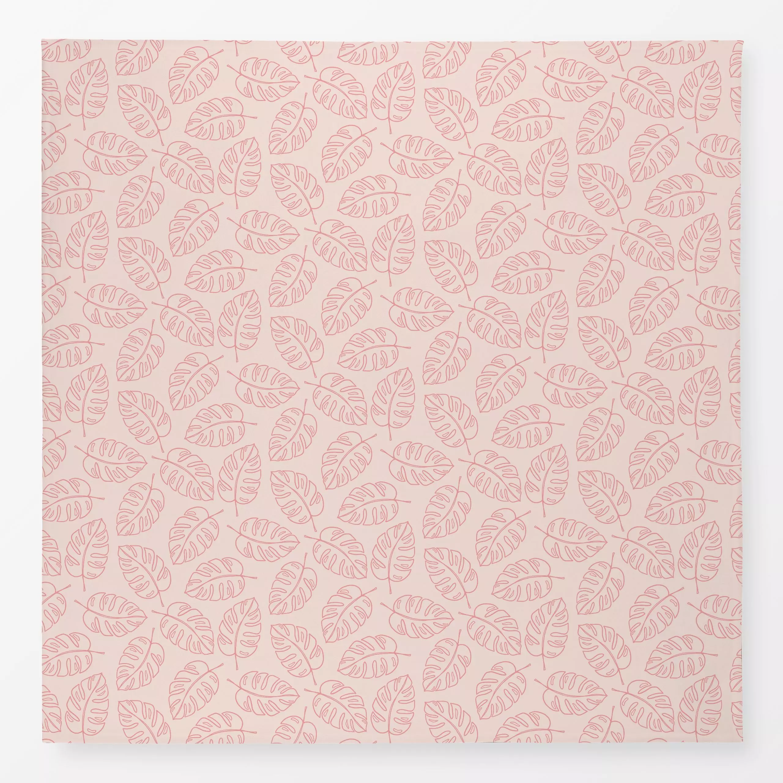 Tischdecke Monstera Muster Rosa - Sommer, Symbole & Muster, Pflanzen & Botanik - von „Kathrin Woo"; Blatt, Monstera, Sommer,...