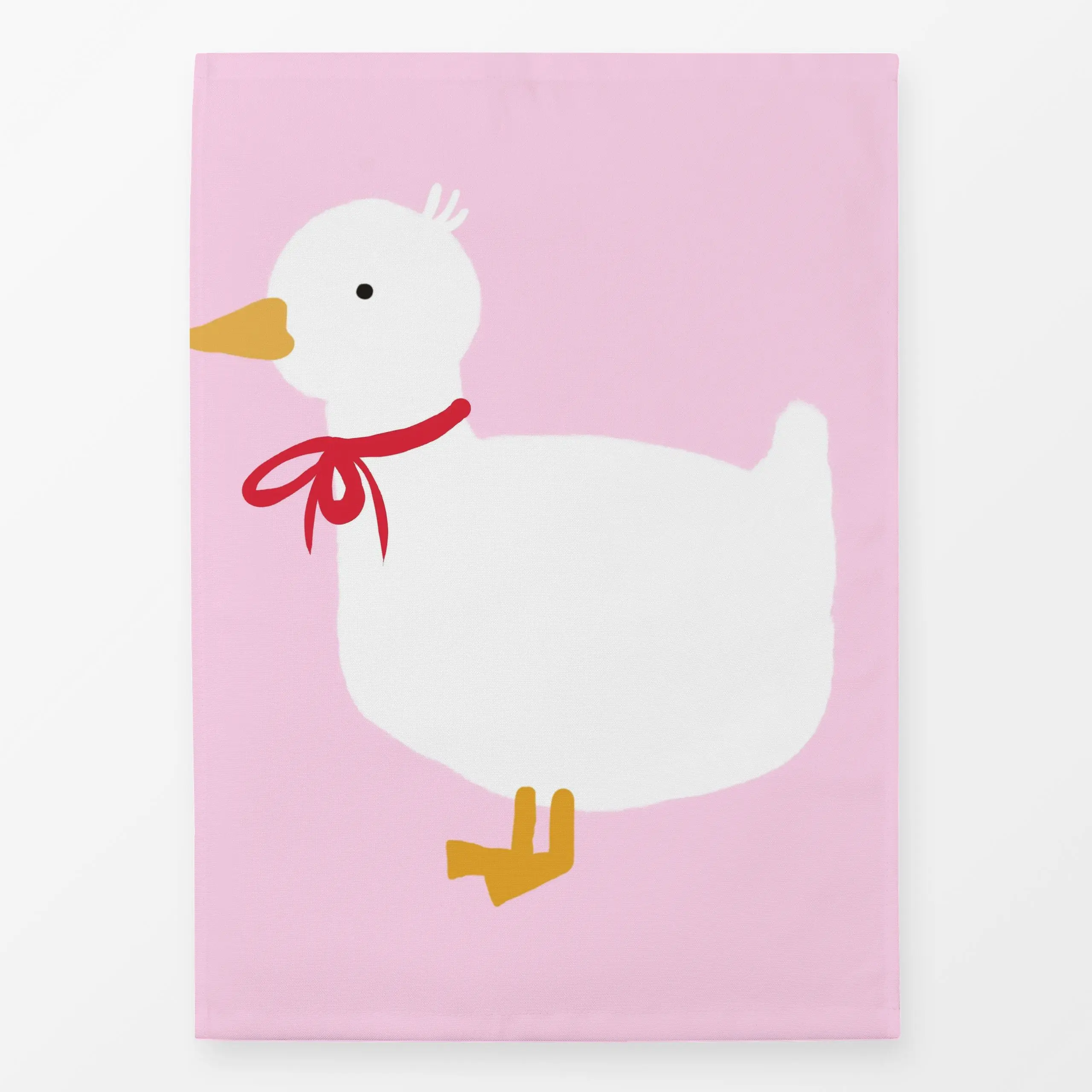 Geschirrtücher Ente Ducky Pink - Tiere, Ostern - von „Monika Strigel"; Vogel, Haus - & Bauernhoftiere, Ente, Gans, niedlich,...