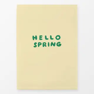 Geschirrtücher Picnic Typo Spring Buttergelb