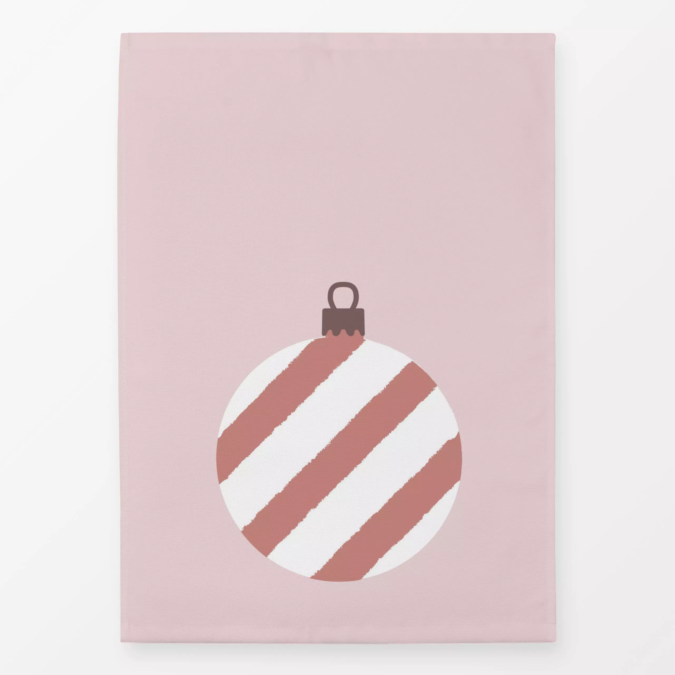 Geschirrtücher Kugel Zuckerstangenstreifen - Weihnachten, Winter - von „Andrea Liesert"; Streifen, Weihnachtsbaum, Weihnacht...