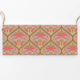 Bankauflage Tropical Summer Pink Grün