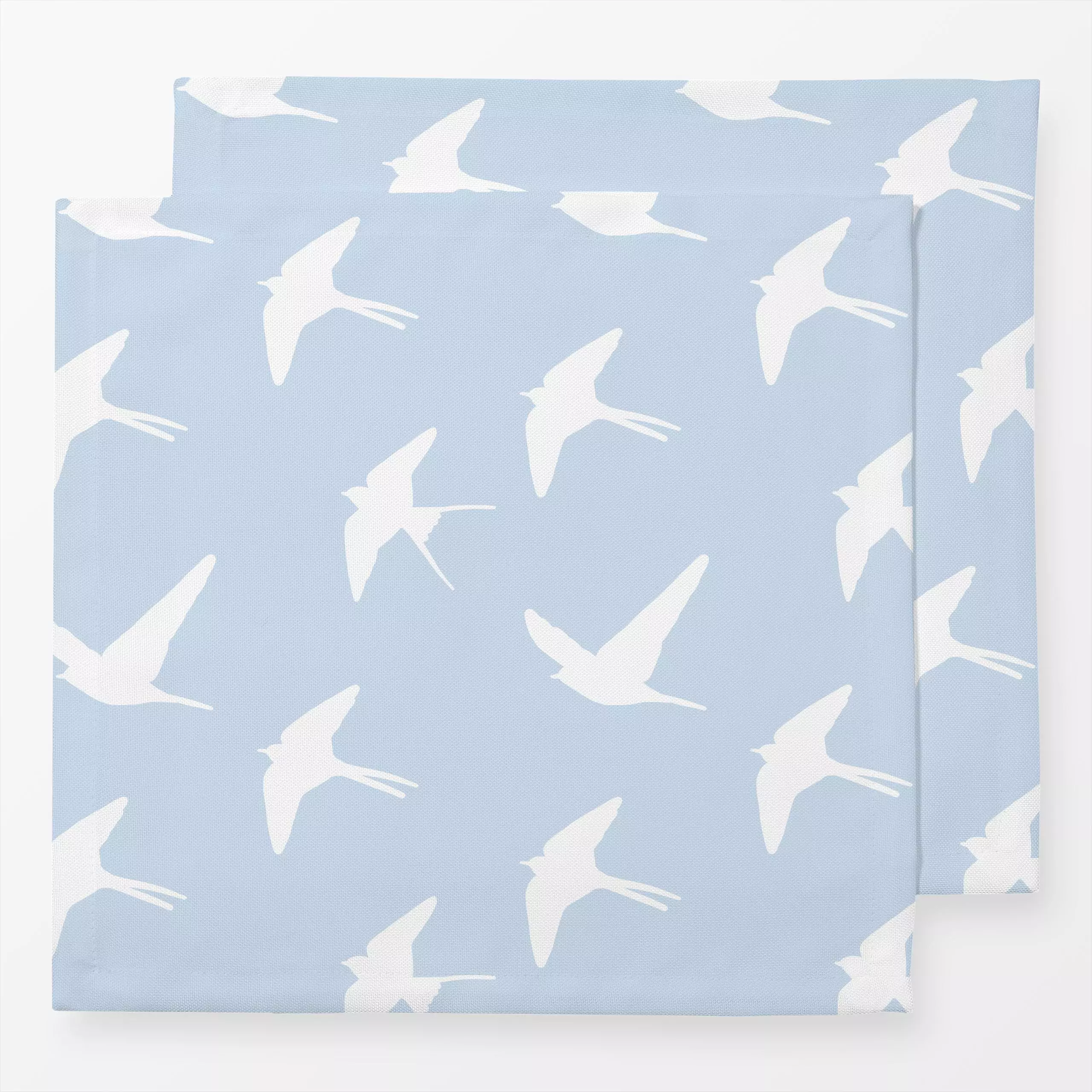 Servietten Lebensfreude - Tiere - von „Julia Reyelt"; Vogel, hellblau, fliegen, freiheit, Schwalben, Leichtigkeit, schwalbe