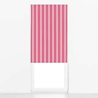 Raffrollo Stripes pink and rose