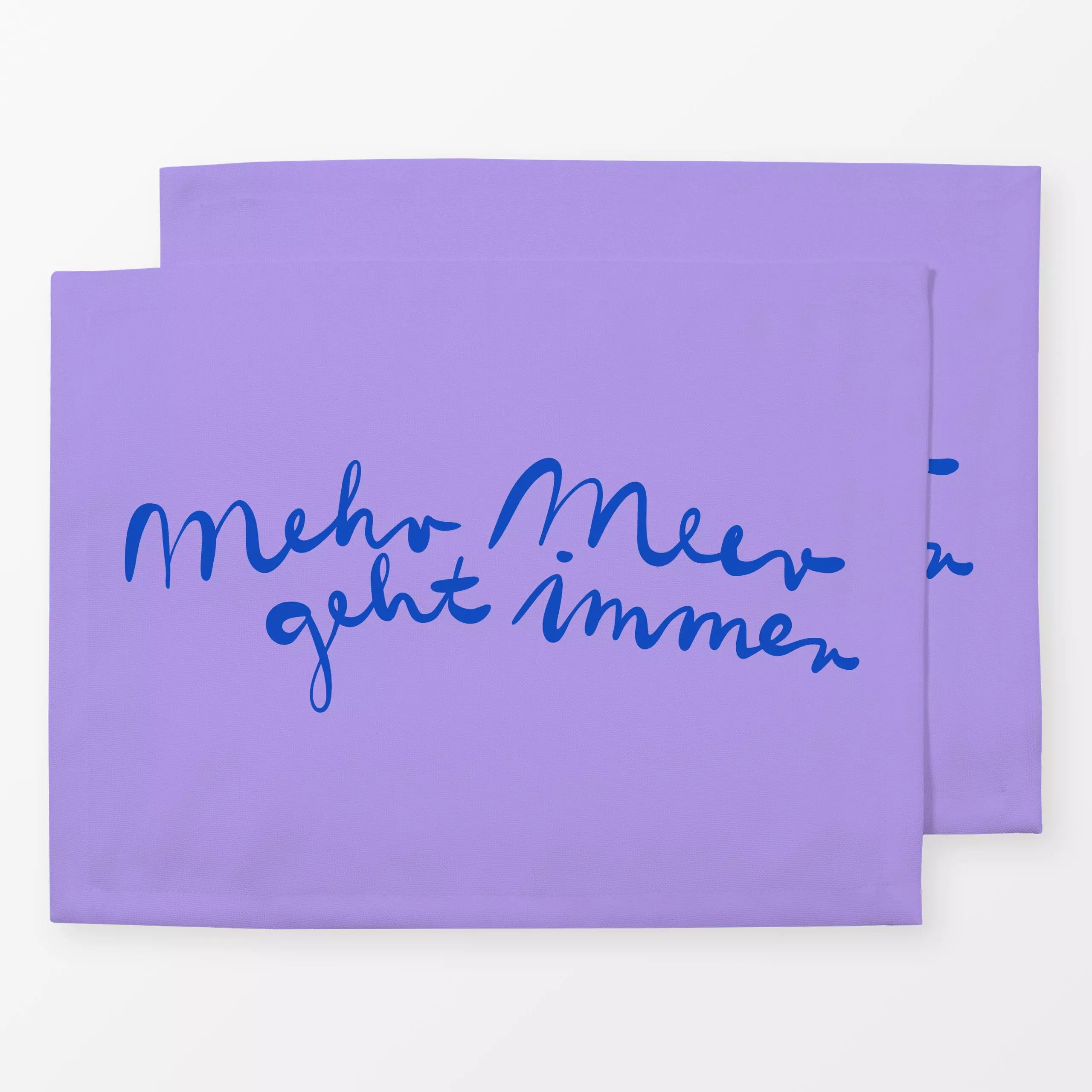 Tischset Mehr Meer Lila Blau, Spruch, von Studio Kesse