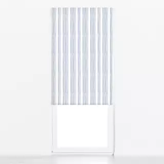 Raffrollo Streifen in blau