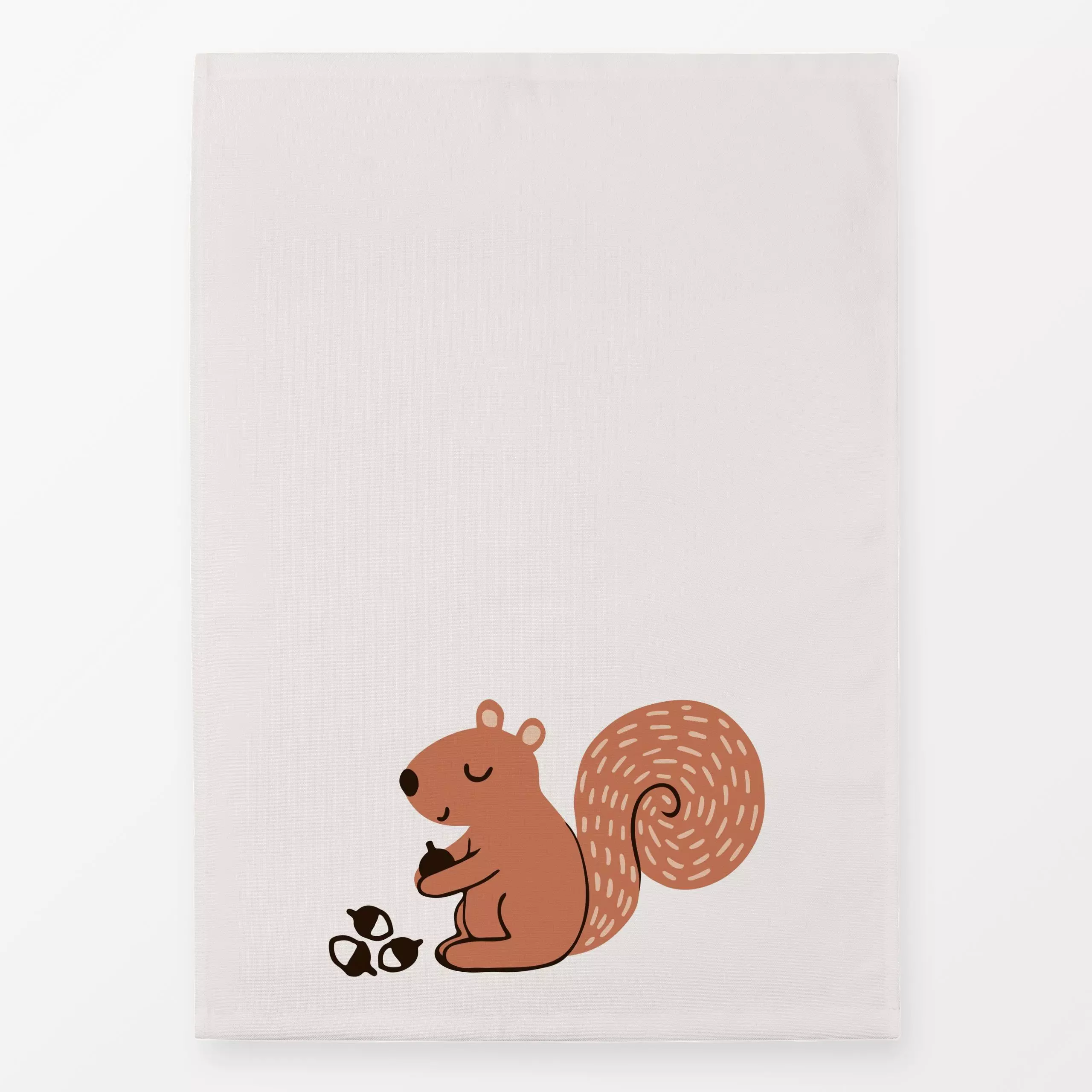Geschirrtücher Eichhörnchen Herbst - Kinderzimmer & Motive für Kinder - von „Kathrin Woo"; Kinder, Eichhörnchen, Tiere, Herb...