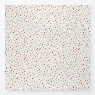Tischdecke Zuckerstangen Herzen