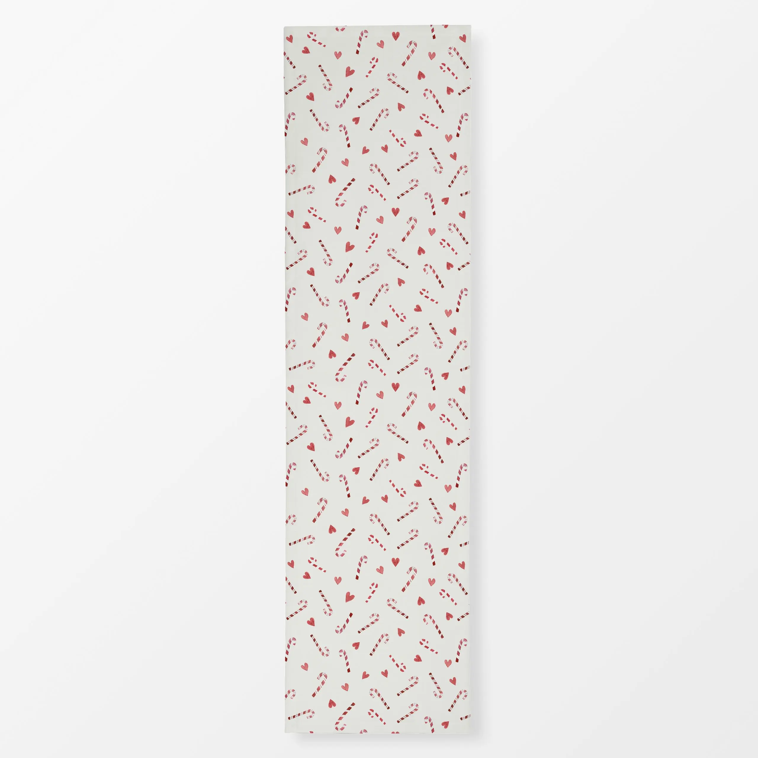 Tischläufer Zuckerstangen Herzen - Liebe, Romantik & Pride, Weihnachten, Winter - von „Katrin Graff"; Scandi, Zuckerstange, ...