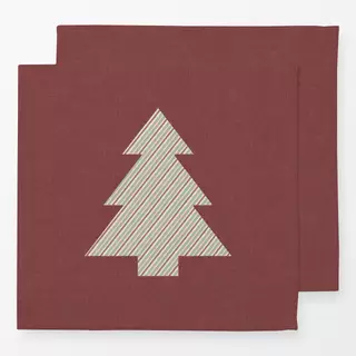 Servietten Striped Christmas tree II