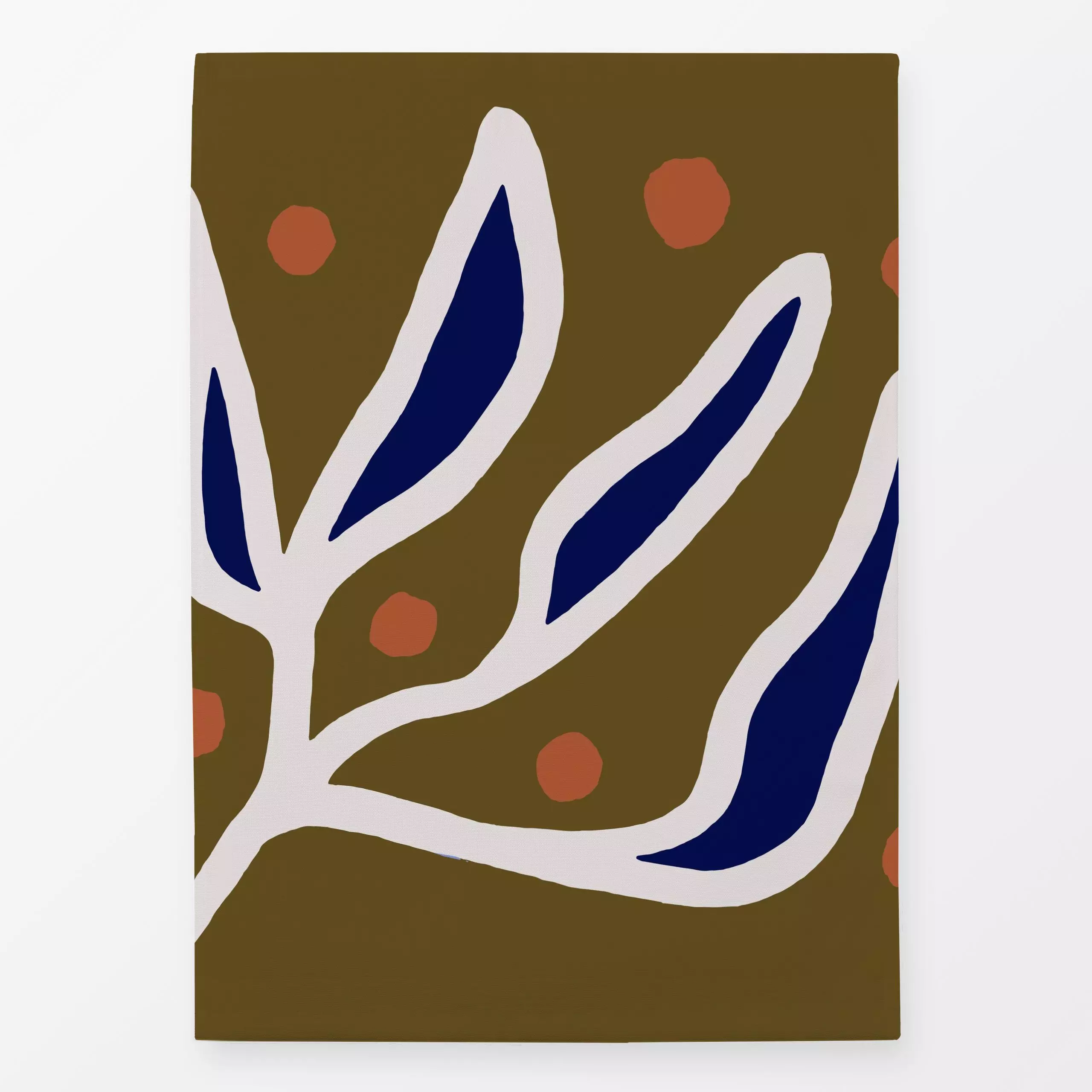 Geschirrtücher Lines and Leaves 8 - Pflanzen & Botanik - von „Mareike Böhmer"; Zweig, Natur, Blatt, abstrakt, Blätter, Beere...