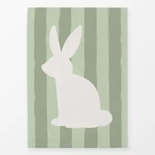 Geschirrtücher Hasen Streifen grün
