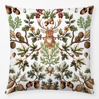 Kissen Woodland Wildlife White