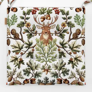 Sitzkissen Woodland Wildlife White