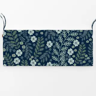 Bankauflage Blumengarten Blau Midsommar