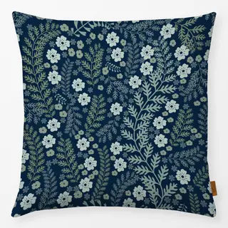 Kissen Blumengarten Blau Midsommar