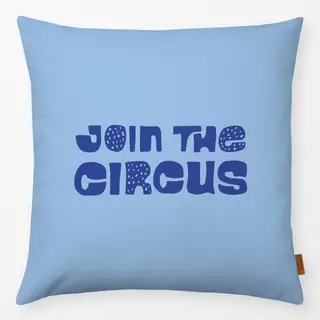 Kissen Join the circus hellblau