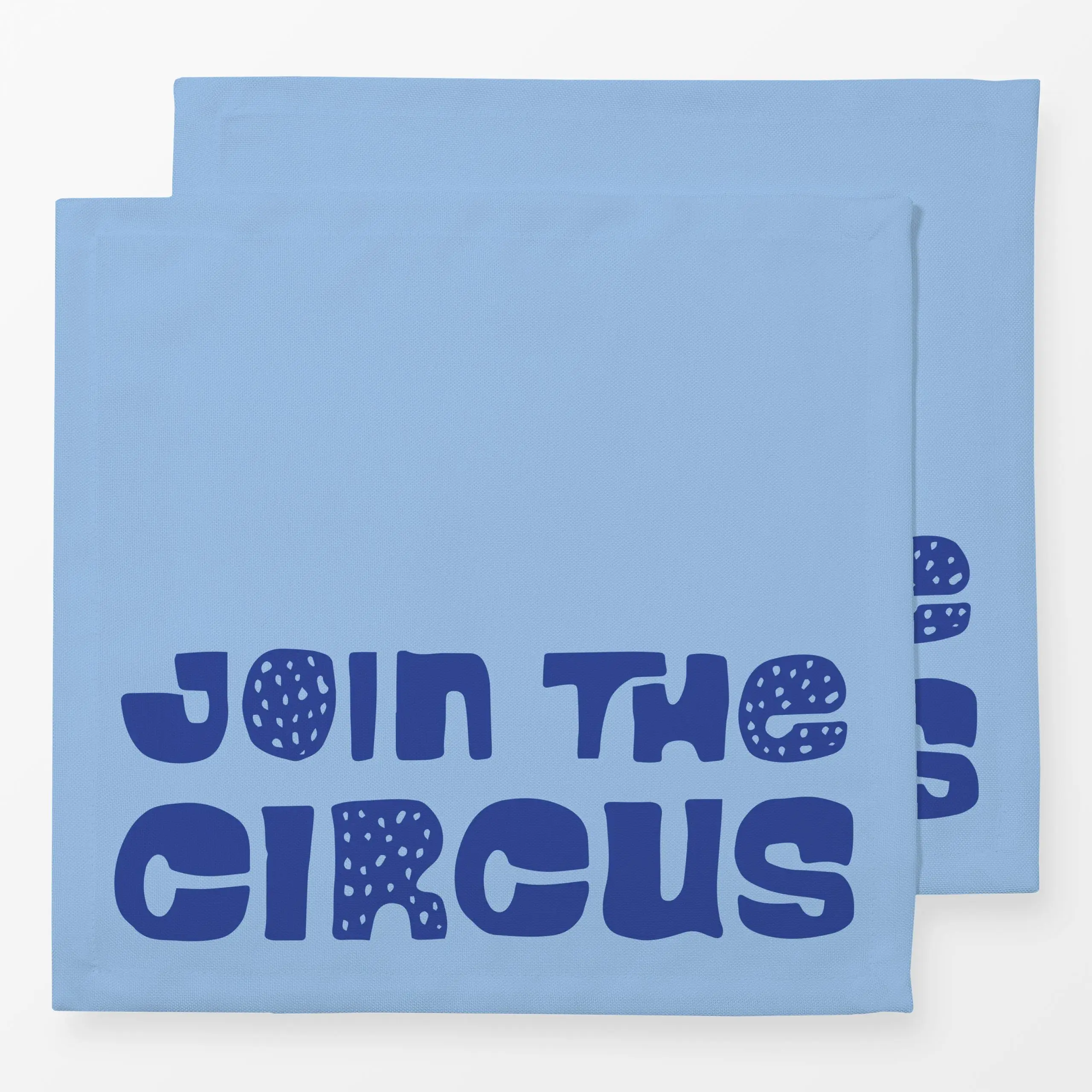 Servietten Join the circus hellblau - Kinderzimmer & Motive für Kinder - von „moDeern Design Studio"; Kinder, Kinderzimmer, ...