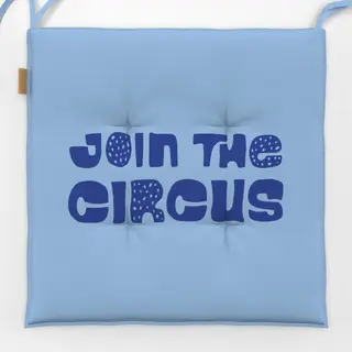 Sitzkissen Join the circus hellblau