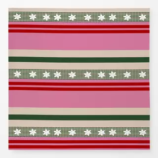 Tischdecke Weihnachtsmuster Pink Rot Grün