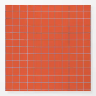 Tischdecke Kariert Orange-Blau