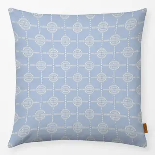 Kissen Circle Tile Blue